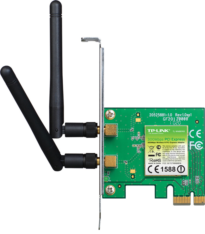 Placa Rede TP-Link Wireless N 300Mbps TL-WN881ND 1